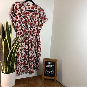 Cream Floral Dress